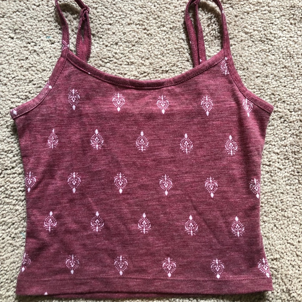 Maroon crop top